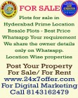Plots for sale in Hyderabad, Injapur Village