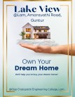 Scenic residential plots available in Guntur, Amaravathi Road, Lam, Lake View. Great investment